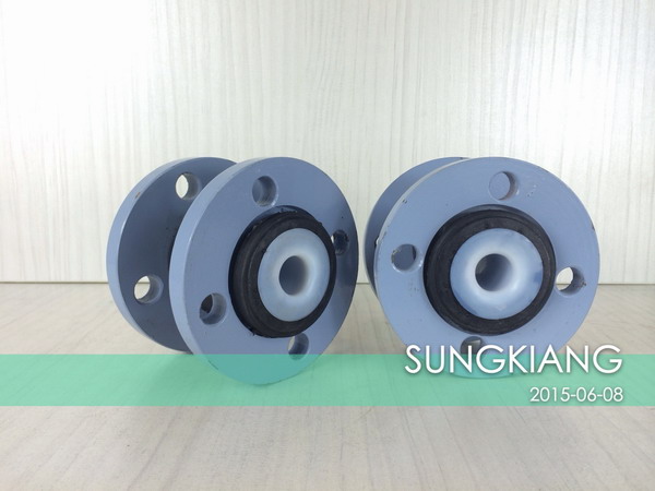 可以補償位移 還不被腐蝕 DN25mm內襯四氟橡膠接頭