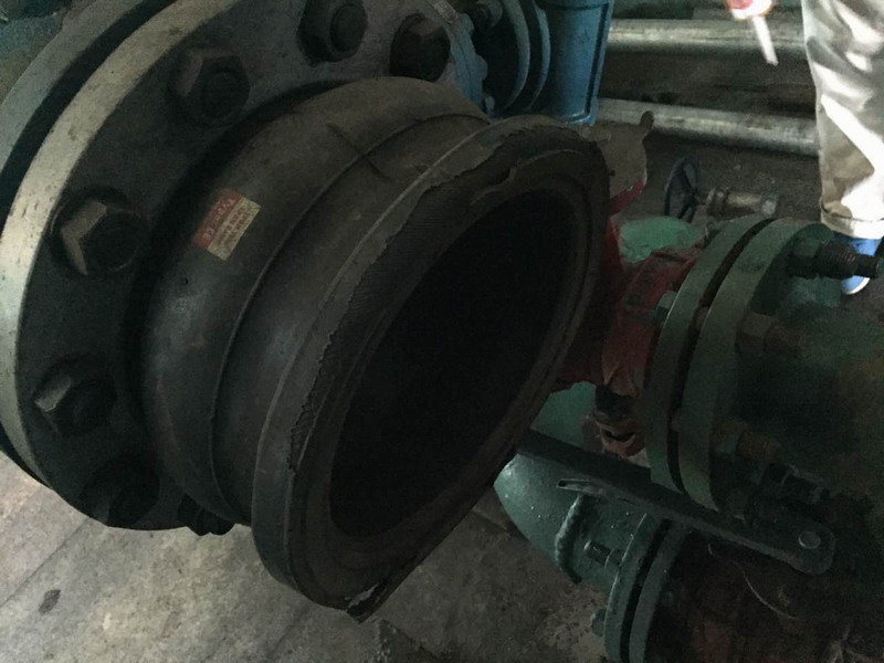 【報告】有關客戶反饋DN200橡膠接頭拉脫