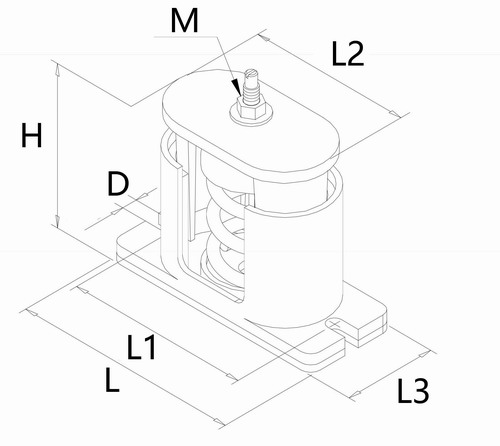 SHA型可調(diào)阻尼彈簧減震器安裝說明