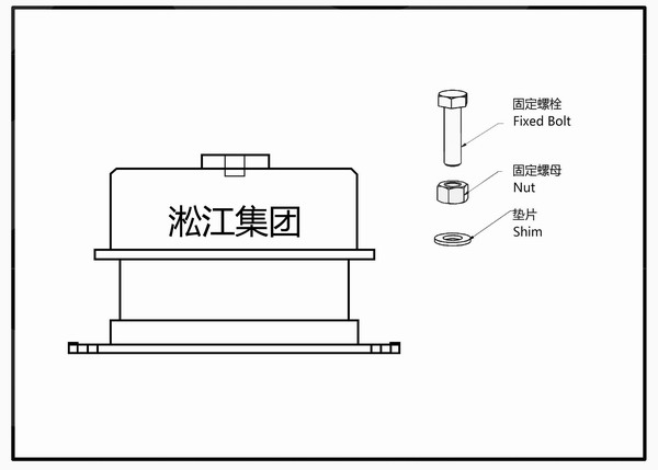 SCM阻尼彈簧減震器安裝說明 SCM阻尼彈簧減震器安裝說明